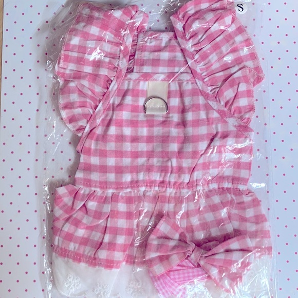 Gingham Pet Dress Set - Picture 4 of 5